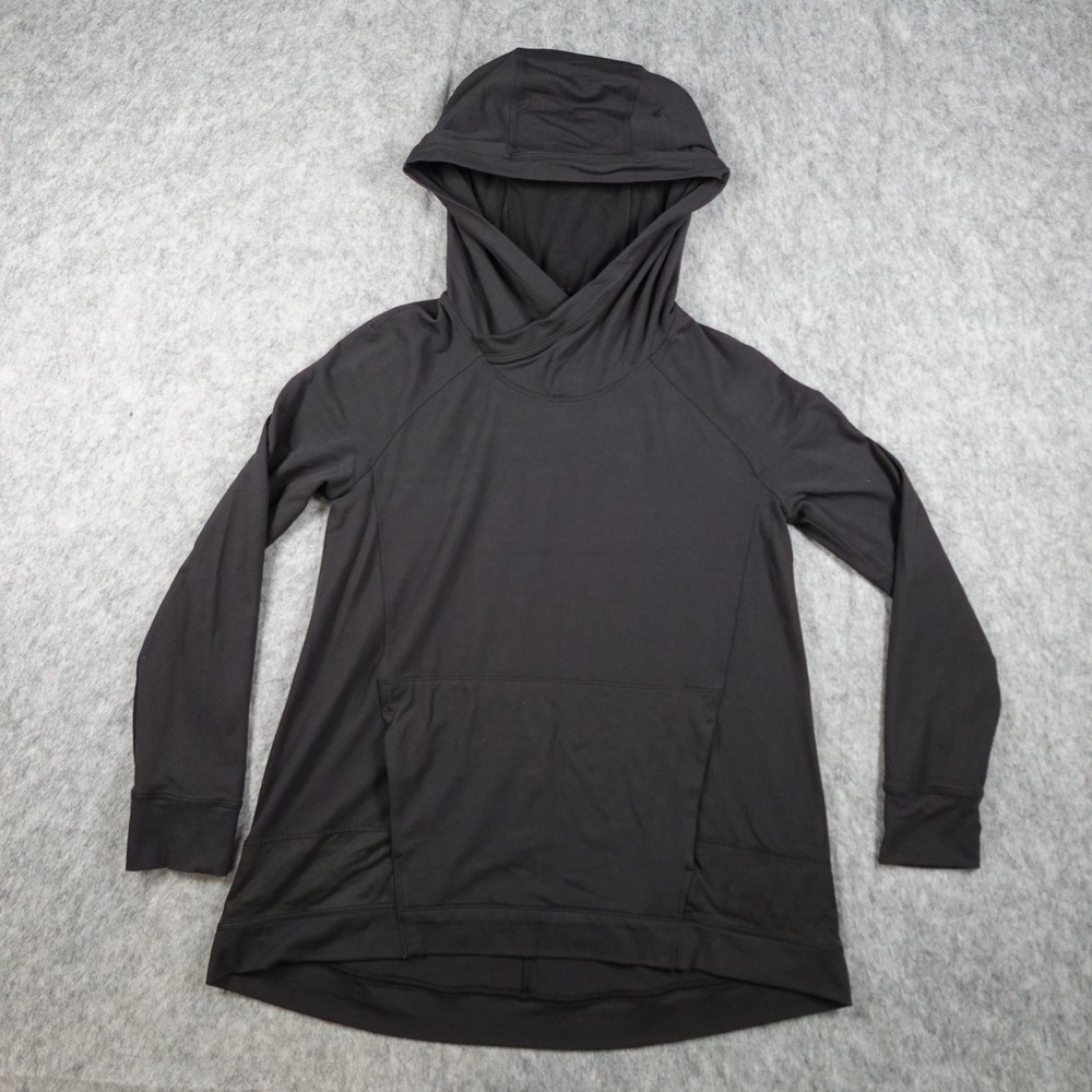 Lululemon Pullover Women 2 Black Starting Place Hoodie Long Sleeve Activewear